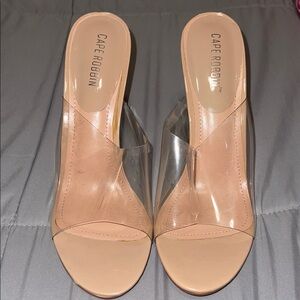 Cape Robbin Women's Tan Slide Sandals